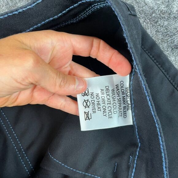 Blue Delta Custom Black Jeans USA Men's 35X27.5 Stretch Straight PF10 *Read - Picture 4 of 12